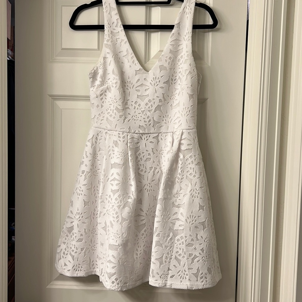 White lace summer dress